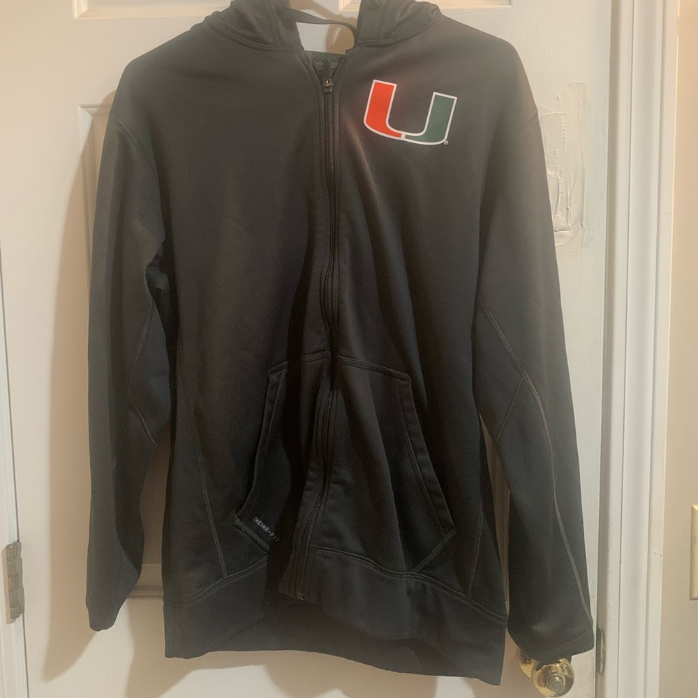 Men’s Miami Hurricanes therma fit sweatshirt.